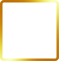 luxury Gold frame border transparent png or isolated on white. Textured golden border for poster, banner, greeting, card, book, print & publication design.	
