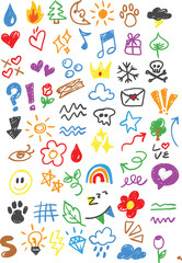 abstract hand drawn doodle vector 