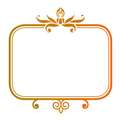 Ornamental frames with unique sets of shapes
