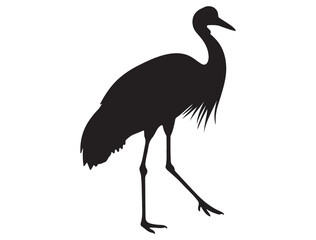 AUSTRALIAN CRANE BIRD SILHOUETTE