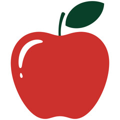 red apple vector illustration