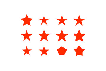 different star icon sets on white background  .svg