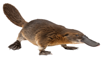 Platypus isolated transparent background