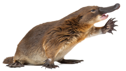 Platypus isolated transparent background