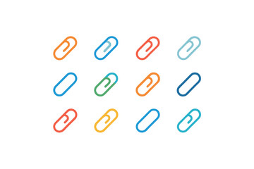 different-paperclip-icon-sets-on-white