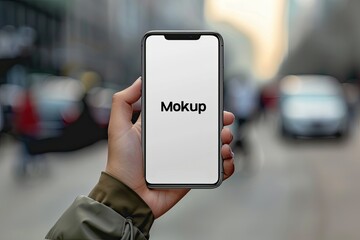 High Definition View of Free Psd Mockup a Person Holding a Phone That Says Mockup on it
