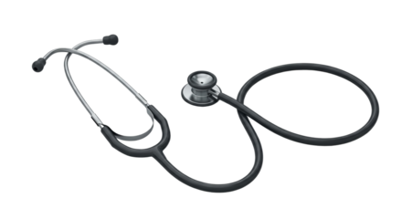 stethoscope on white background