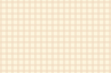 Cream tone triple crossed grid lines, plaid pattern.