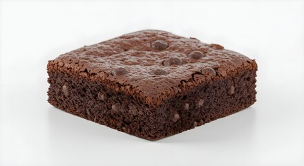 Brownie, Chocolate brownie, Chocolate, Delicious Chocolate Brownie on White Background
