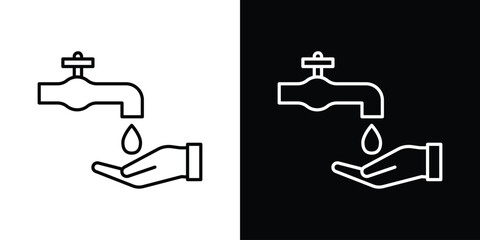 Ablution icon in black. flat graphic vector icon