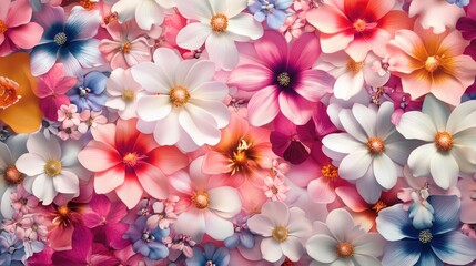 Happy mother's day greeting card design with flower background 