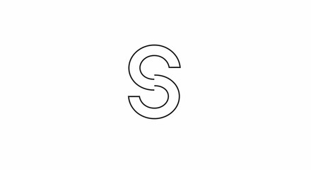 Obraz premium letter S