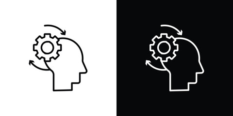 Adaptation icon in black. flat graphic vector icon