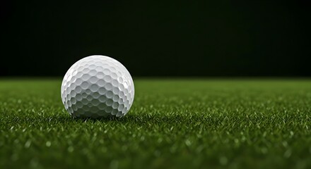 Fototapeta premium Golf, Golf ball, Ball, Golf Ball on Green Grass