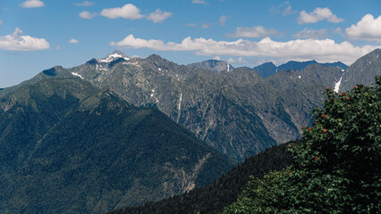 Landscape photography of the wild nature of the Bzerpensky cornice, Sochi Krasnaya Polyana