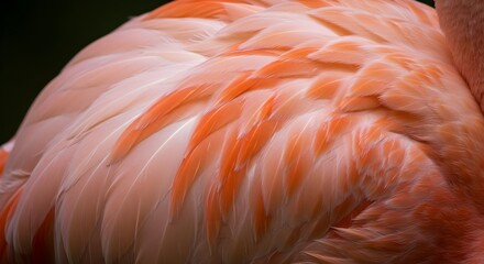 Flamingo, Feathers, Pink, Pink Flamingo Feathers Close Up