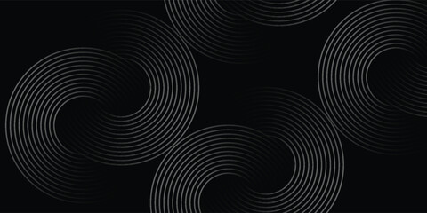 Gradient black background with wavy lines vector design in eps 10