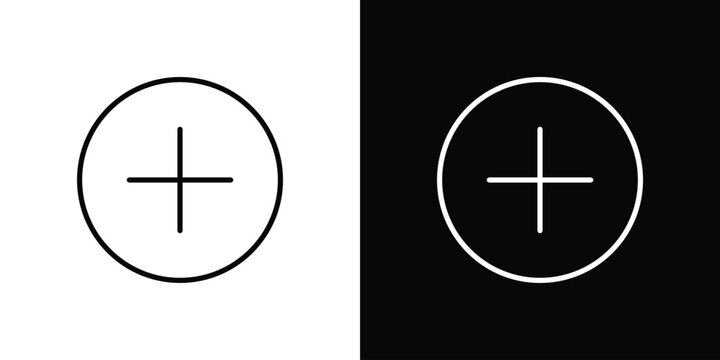 Add icon in black. flat graphic vector icon