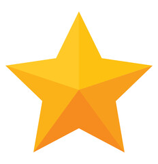 Star icon. Balanced star drawing. Vector illustration. Supereminence. Gold stars. Award icon on white background. 