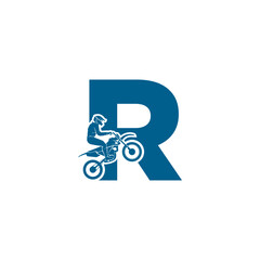 Letter R logo design template