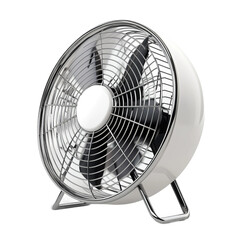 electric fan on white background