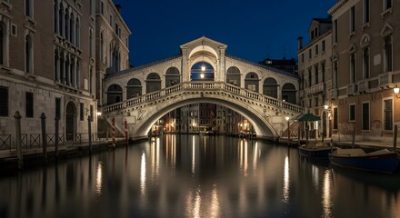 Ponte dei sospiri, Bridge of sighs, Venice, Ponte dei Sospiri at Night, Venice, Italy
