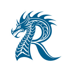 Letter R logo design template