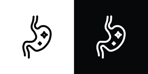 Obraz premium Aids nutrient absorption icon in black. flat graphic vector icon