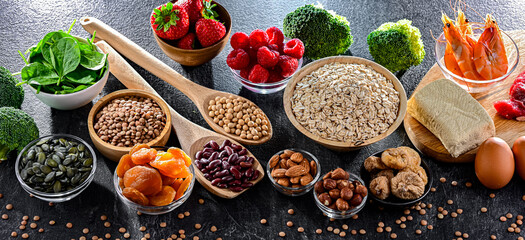 Food products being rich sources of iron