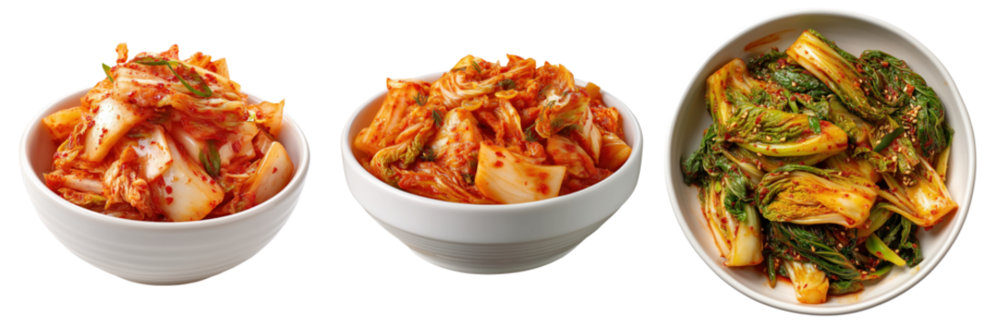 Exploring delicious kimchi varieties in indoor korean food photography