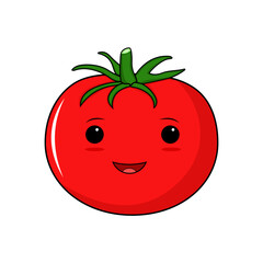 kawaii tomato illustration