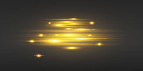 Light effect of lines, glare of sparks and light.