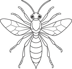 Mud dauber kids coloring fun with insects