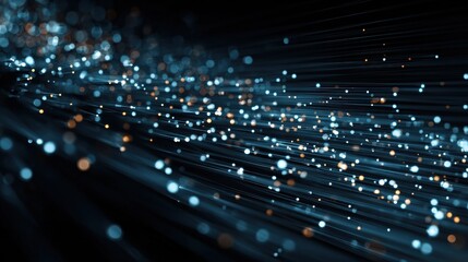 Ultra quality image of this abstract background image showcases the digital data stream with binary code, representing the concept of technology, information flow, connectivity, data.