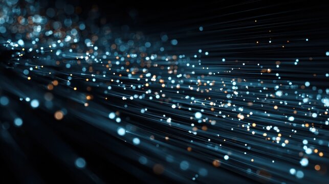 Ultra quality image of this abstract background image showcases the digital data stream with binary code, representing the concept of technology, information flow, connectivity, data.