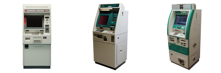 Automated teller machines displayed financial hub technology showcase