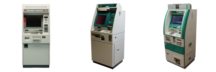 Automated teller machines displayed financial hub technology showcase