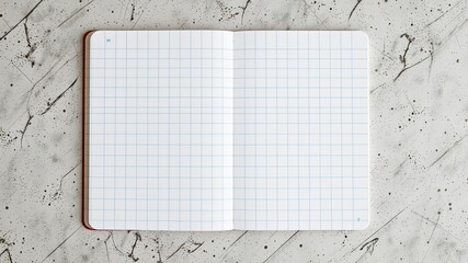 Empty Gridded Notebook Page,  Versatile Background