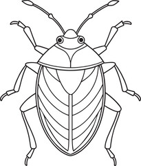Stink bug fun art activity for learning