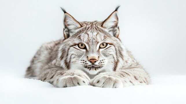 lynx in the snow