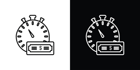 Annuity icon in black. flat graphic vector icon