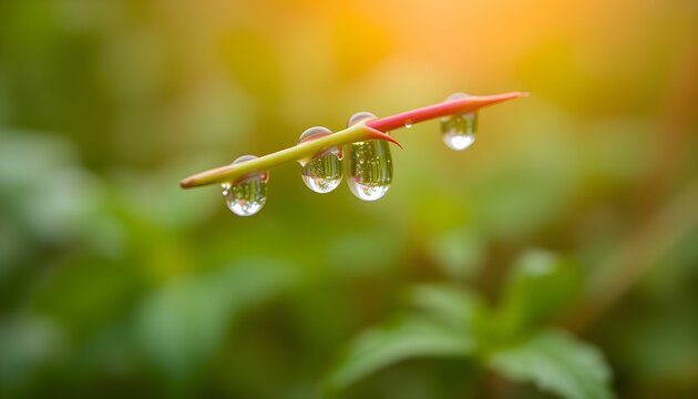 water drops on a yellow flower