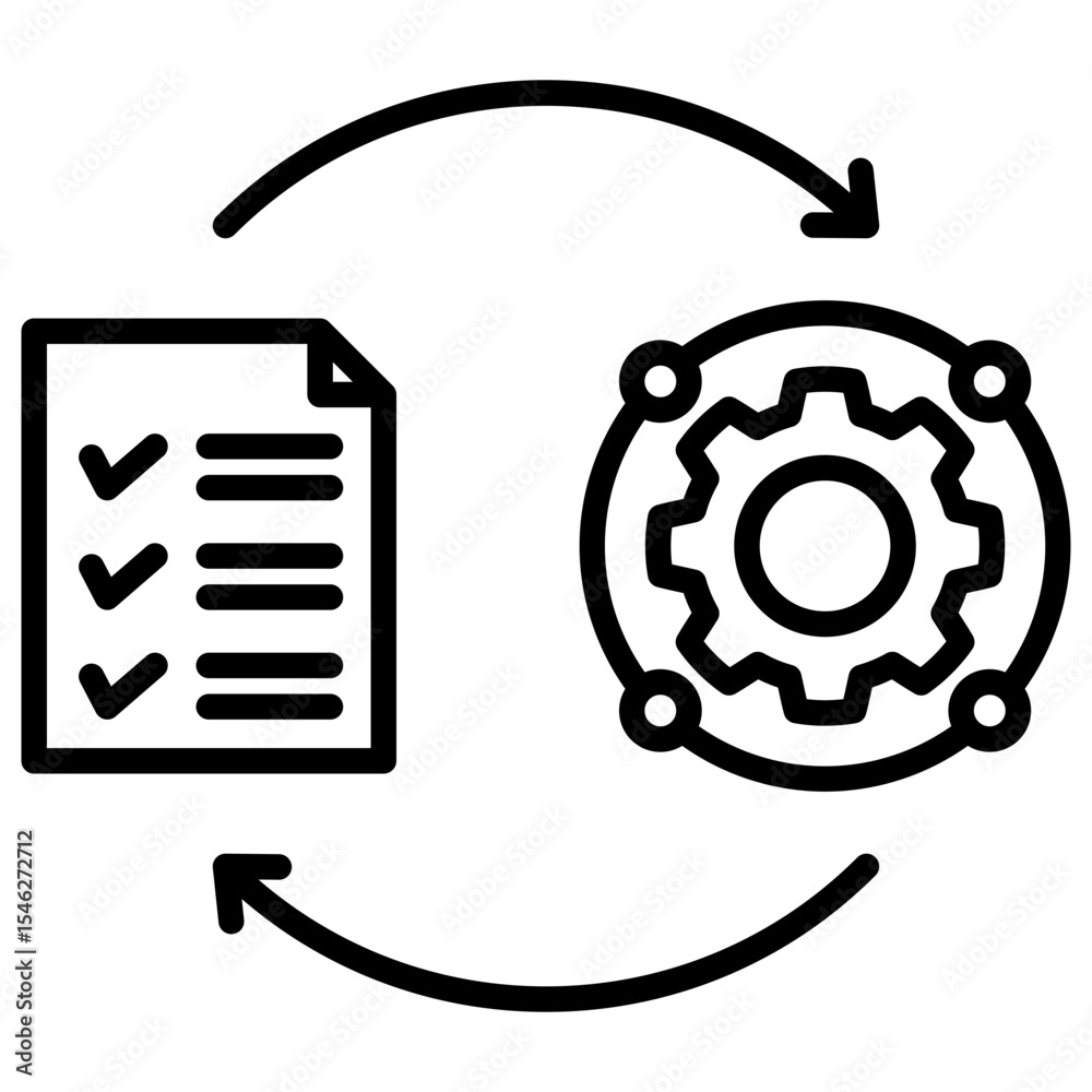 Poster Implementation Line Icon