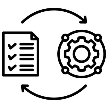 Implementation Line Icon