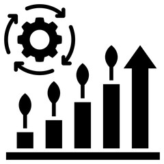 Sustainable Development Glyph Icon