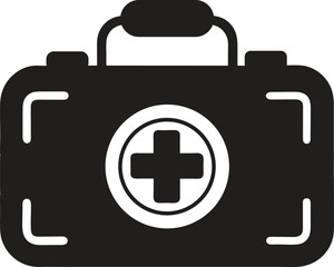 first aid kit icon vector
