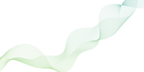 abstract multicolor gradient wave lines vector,   flowing lines with gradient texture, soft Waves in light green Colors, green wave line.