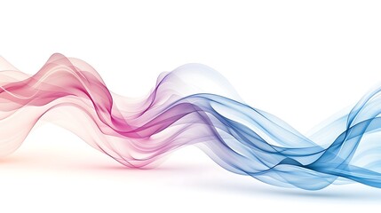 Fototapeta premium Elegant flowing pastel blue and pink waves abstract design perfect for backgrounds websites or presentations