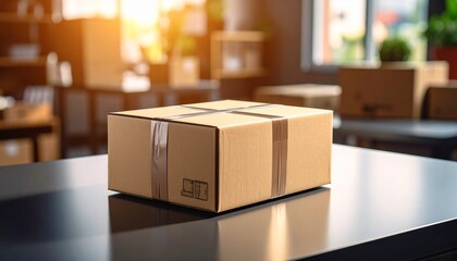 package in box ready to send