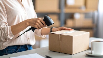 scan the QR code on the box